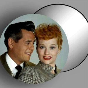 I Love Lucy Mirror Retro TV Series Makeup Accessories Lucille Ball